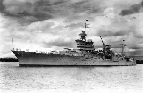 The USS Indianapolis before the war